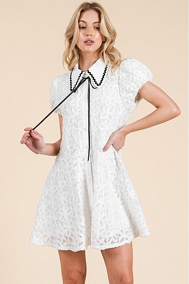 Textured Mini Dress MD51667