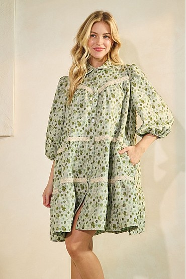 Floral Embroidered Dress MD51726