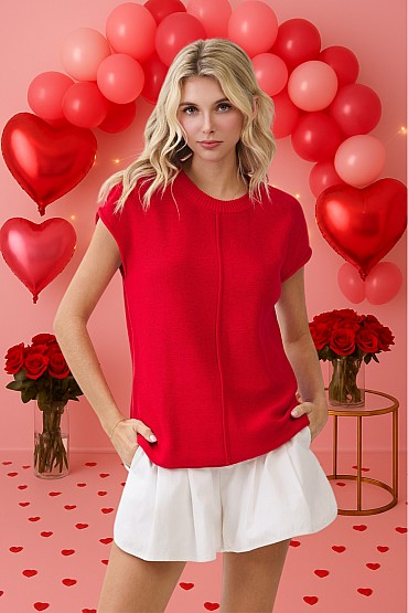 Relaxed Fit Knit Top CT52524