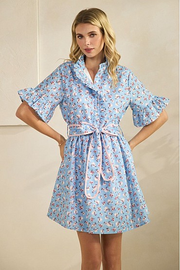 Floral Print  Ruffle Dress CD52722