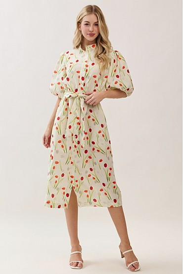 Floral Print Midi Dress CD52681