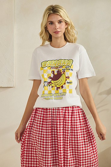 Banana Chocolate Graphic Tee WT52618