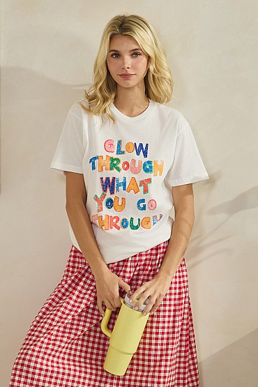 Glow Through Graphic Tee WT52619
